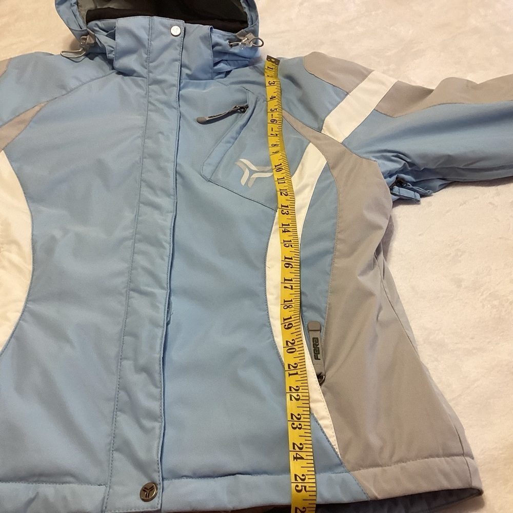 Fera Alpine Thermolite Ski Jacket Removable Hood Winter Cabincore - Picture 15 of 16